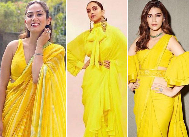 Mira Rajput, Deepika Padukone or Kriti Sanon - who shined bright in yellow saree?