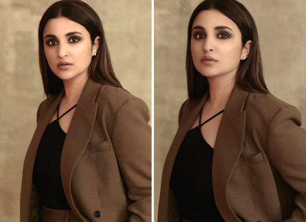 Parineeti Chopra aces the power dressing in pantsuit with smokey eye glam for The Girl On The Train promotions Parineeti Chopra aces the power dressing in pantsuit with smokey eye glam for The Girl On The Train promotions