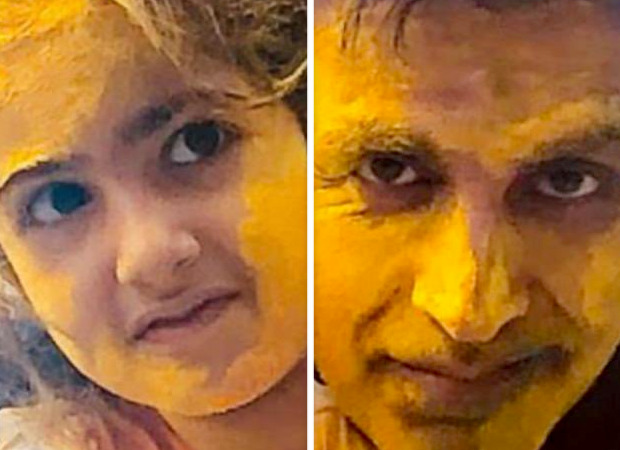 Akshay Kumar shares a picture of Nitara and himself smeared in colour to mark Holi 2021