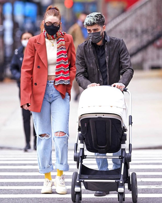 Gigi Hadid & Zayn Malik Debut Couple Style on Walk With Daughter Khai –  Footwear News