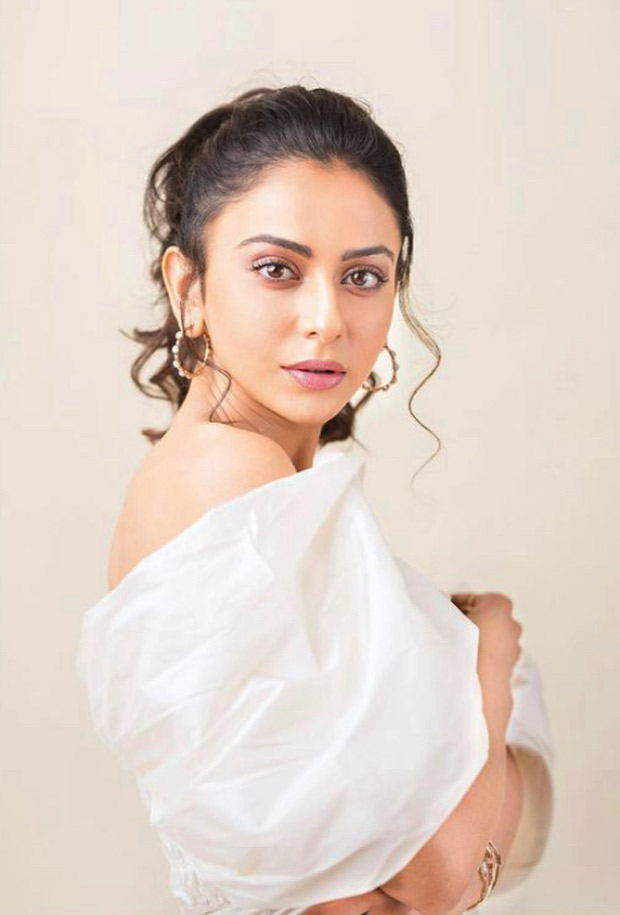 Rakul Preet Singh sets the summer vibe in white off-shoulder jumpsuit