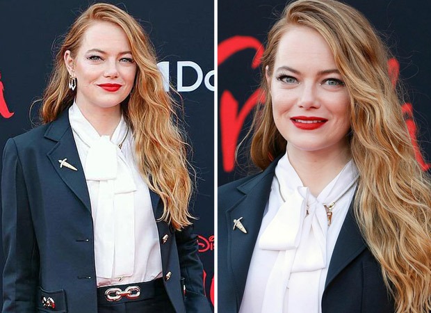 Emma Stone wears black and white for Cruella premiere red carpet