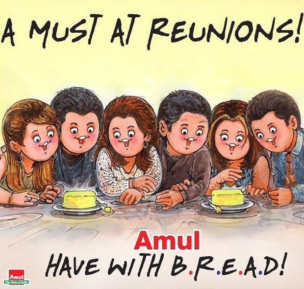 Friends: The Reunion gets a tribute from Amul in their latest topical 