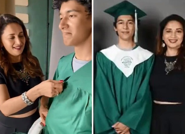 Madhuri Dixit posts family picture as son Arin graduates from high school, says ‘proud moment for Ram and I’