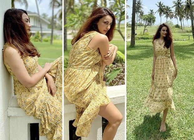 Qubool Hai actress Surbhi Jyoti looks like a modern-day tropical beauty in midi dress