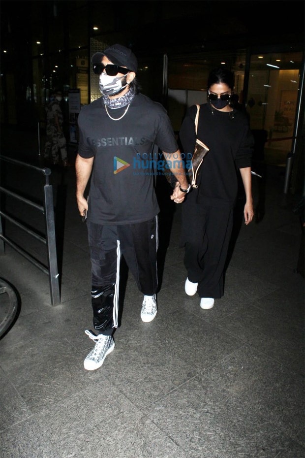 Deepika Padukone Spotted At Airport, Ranveer Singh Twins With Alia
