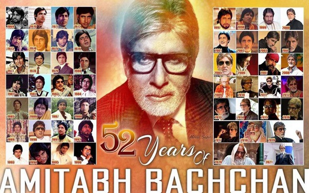 Amitabh Bachchan celebrates 52 years in the Bollywood with a special collage