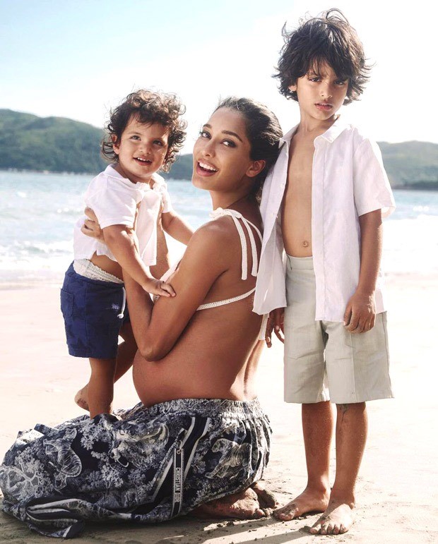 Lisa Haydon dons bikini top while flaunting her baby bump on Harper's Bazaar India cover; features with her sons Zack and Leo Lisa Haydon dons bikini top while flaunting her baby bump on Harper's Bazaar India cover; features with her sons Zack and Leo