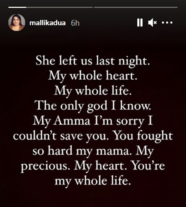Mallika Dua's mother Padmavati Dua passes away, actress-comedian mourns untimely death of her mother Mallika Dua's mother Padmavati Dua passes away, actress-comedian mourns untimely death of her mother