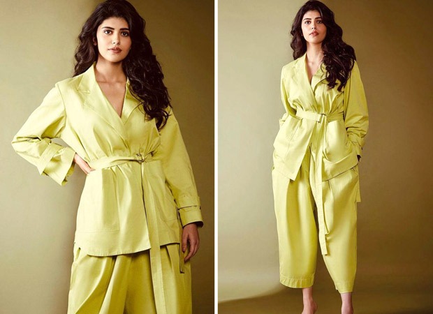 Sanjana Sanghi’s trendy twill jacket and twill trousers worth Rs. 31,000 are fuss-free and chic
