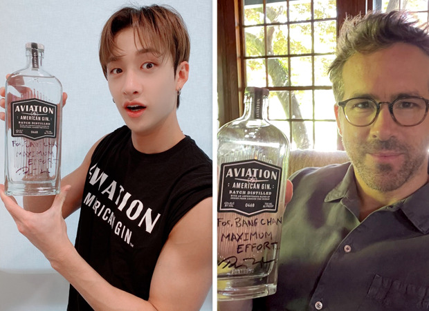 Stray Kids' Bang Chan receives autographed Aviation Gin from Ryan Reynolds 