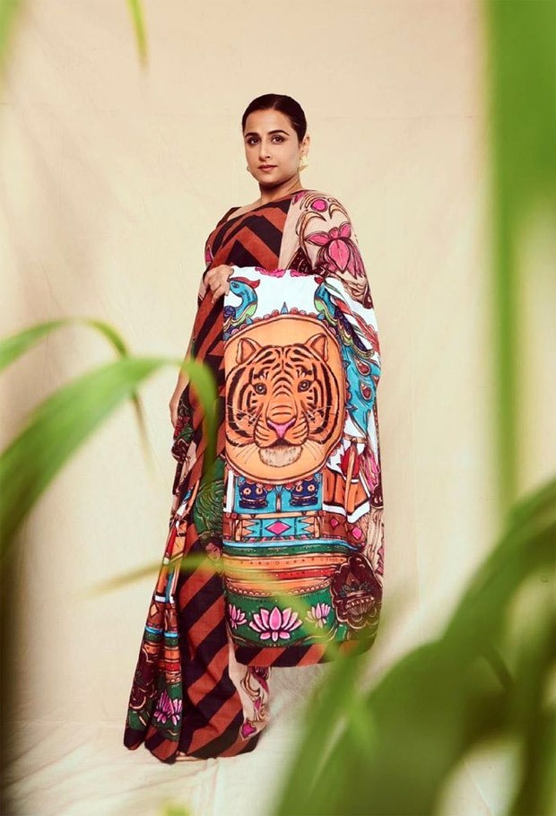 Vidya Balan exudes fierceness in 'Sherni' inspired saree Vidya Balan exudes fierceness in 'Sherni' inspired saree