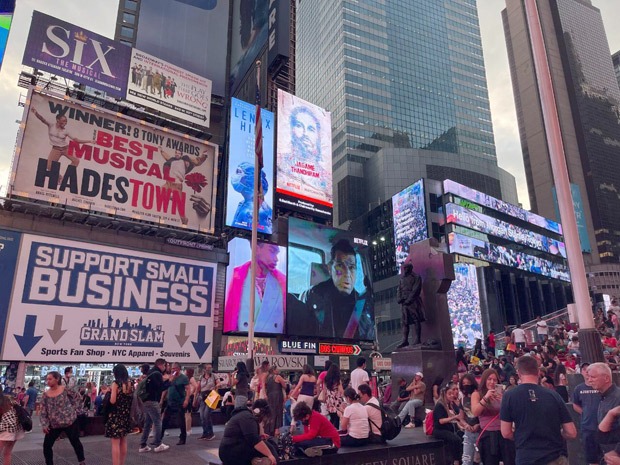 Visuals from Dhanush starrer Jagame Thandhiram flash on billboards of New York’s Times Square