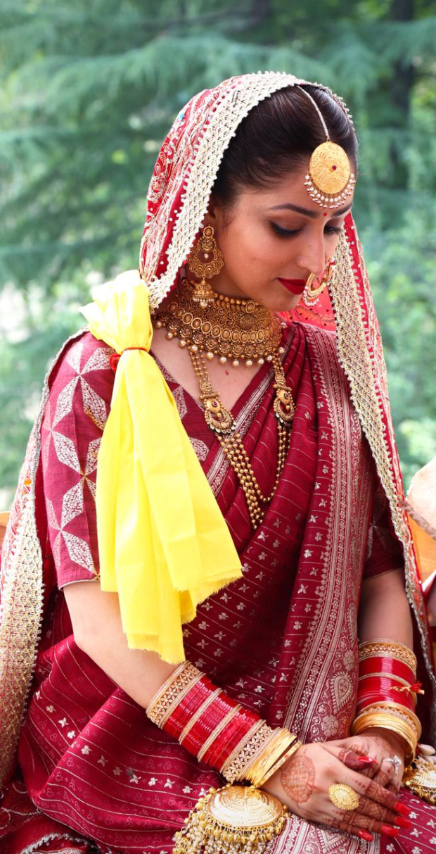 silk saree wedding look