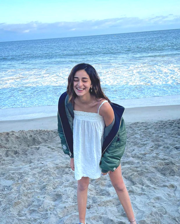 Ananya Panday has her Kaho Naa Pyaar Hai moment with herself; dons a white mini dress and bomber jacket
