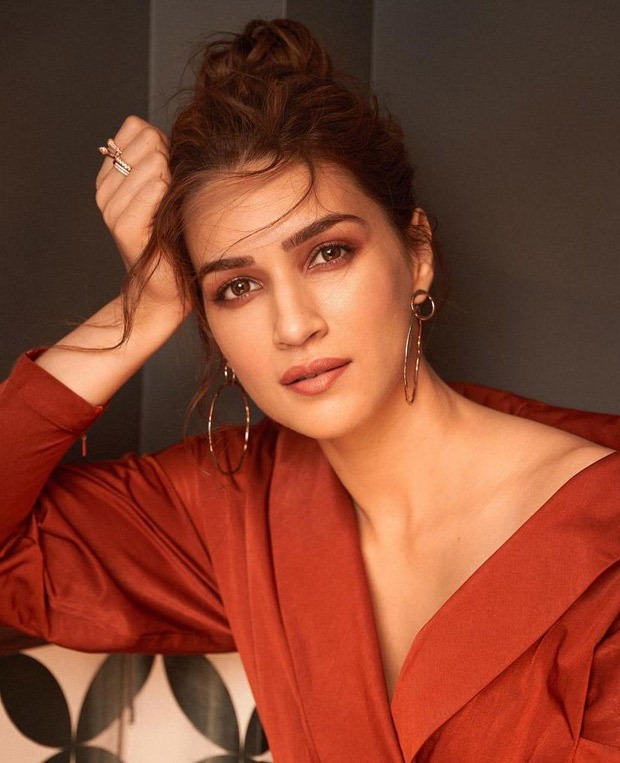Kriti Sanon makes a glowing statement in brown as she promotes her film Mimi