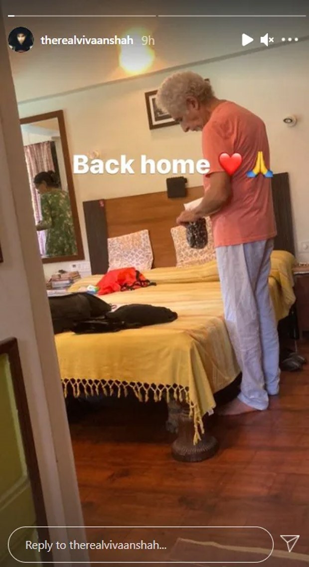 Naseeruddin Shah finally discharged from the hospital, Vivaan Shah shares pictures