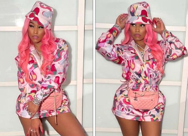 Nicki Minaj dons head-to-toe pink dominant Chanel in luxury activewear  look; wears Rs. 88,220 sports shoes : Bollywood News - Bollywood Hungama