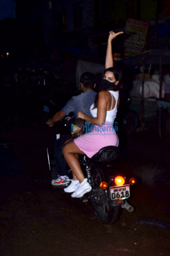Photos: Nora Fatehi snapped at Versova jetty