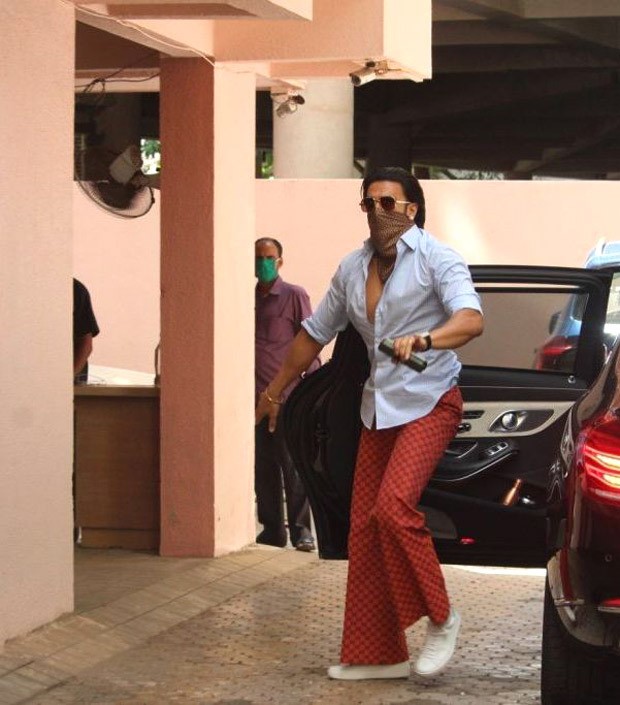 Ranveer Singh gives major style inspiration in light blue shirt and flared printed pants