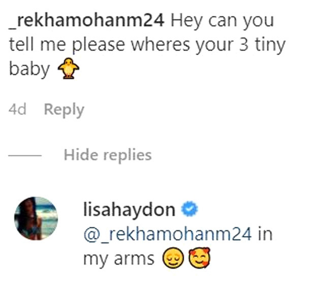 Lisa Haydon gives birth to her third child; reveals the news on Instagram’s comment section