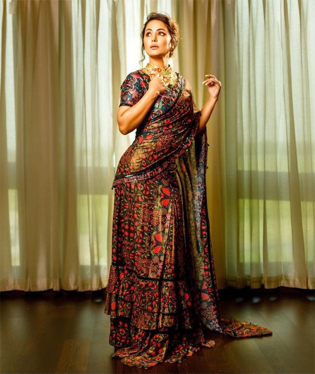 Hina Khan symbolises opulence in classic vintage saree worth ,500 :  Bollywood News - Bollywood Hungama