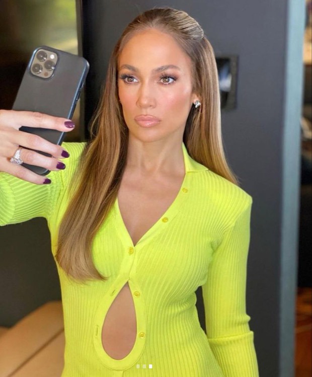 Jennifer Lopez looks ravishing in a neon dress Bollywood News Bollywood Hungama
