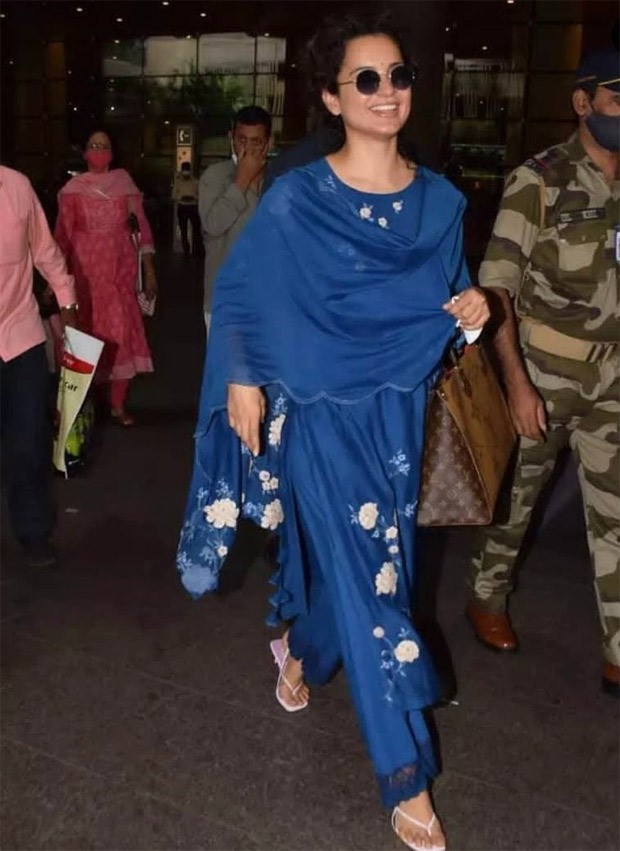 Kangana Ranaut spotted at the airport with a Louis Vuitton bag costing Rs 1.8 lakh as she returns from Budapest Kangana Ranaut spotted at the airport with a Louis Vuitton bag costing Rs 1.8 lakh as she returns from Budapest