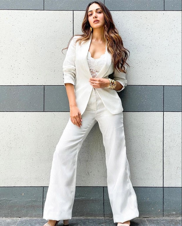Kiara Advani in power suit and lace bralette turns boss lady at