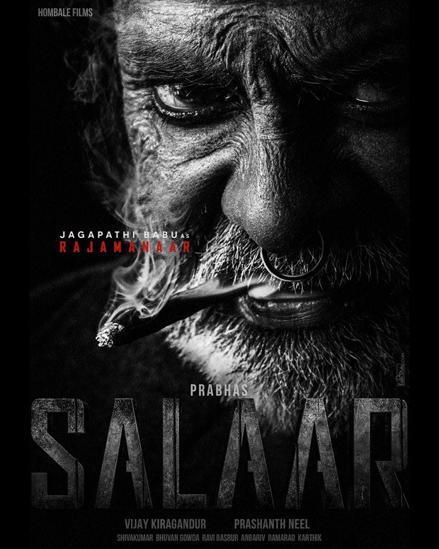 Prabhas and Jagapathi Babu Starrer Salaar first poster released: Rajamanaar all set to send chills Prabhas and Jagapathi Babu Starrer Salaar first poster released: Rajamanaar all set to send chills