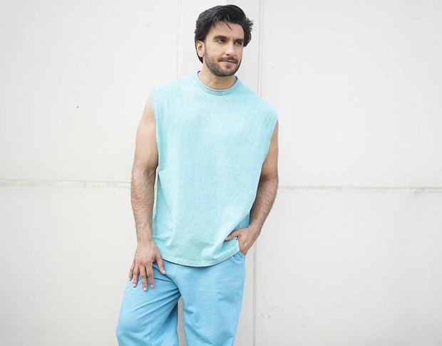 Ranveer Singh gives major style inspiration in light blue shirt and flared  printed pants : Bollywood News - Bollywood Hungama