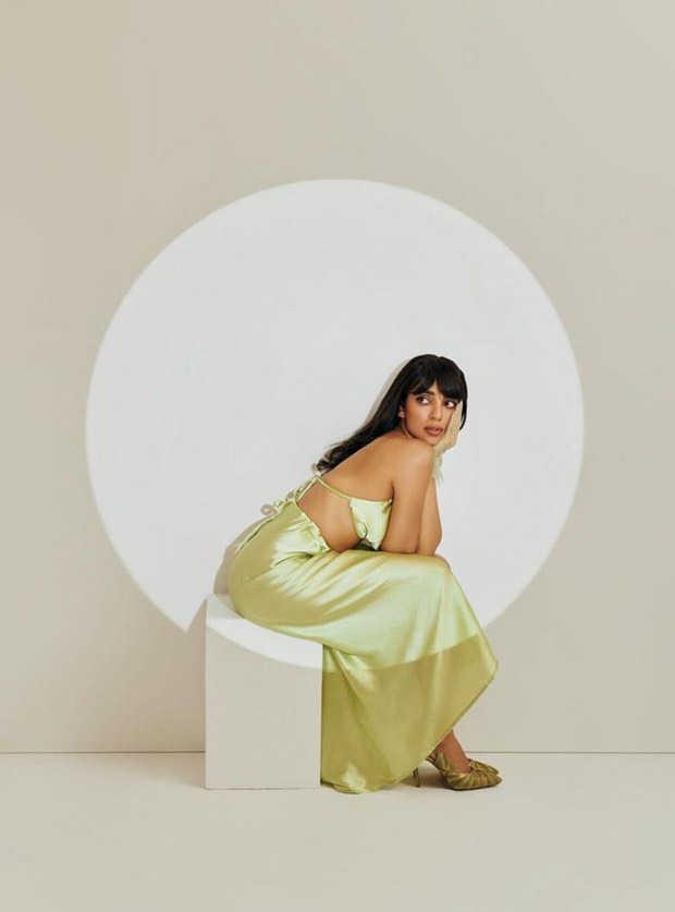 Sobhita Dhulipala drops stunning pictures in a green satin slip dress