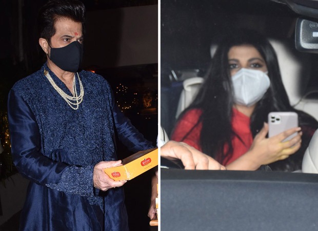 Rhea Kapoor and Karan Boolani make an appearance post their wedding; Anil Kapoor distributes sweets to the media