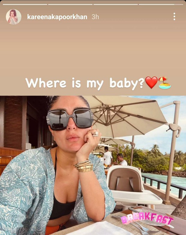 ‘Where’s my baby’ asks Kareena Kapoor as he poses with son Jeh’s empty high chair during vacation ‘Where’s my baby’ asks Kareena Kapoor as he poses with son Jeh’s empty high chair during vacation