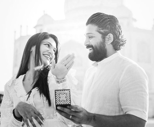 Allu Arjun pens adorable note to wish wife Sneha Reddy on her birthday with a loved-up pic from Taj Mahal