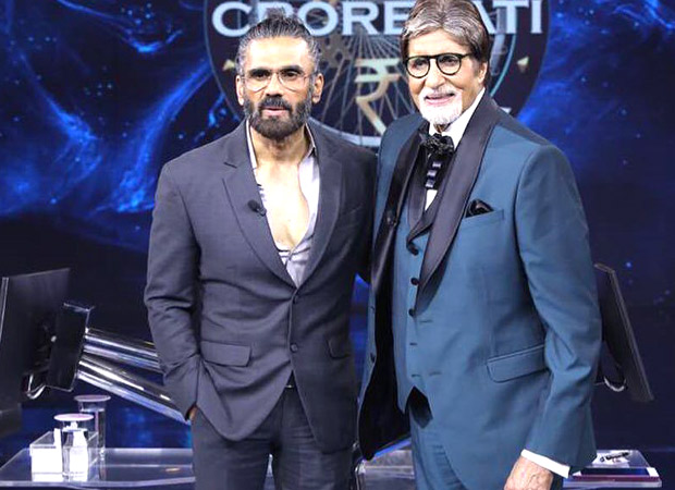 Kaun Banega Crorepati 13: Suniel Shetty flaunts his muscles along with Jackie Shroff, leaves host Amitabh Bachchan impressed Kaun Banega Crorepati 13: Suniel Shetty flaunts his muscles along with Jackie Shroff, leaves host Amitabh Bachchan impressed