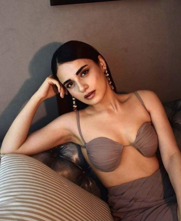 Radhika Mandan goes bold in a sexy nude brown bralette and draped skirt Bollywood News picture