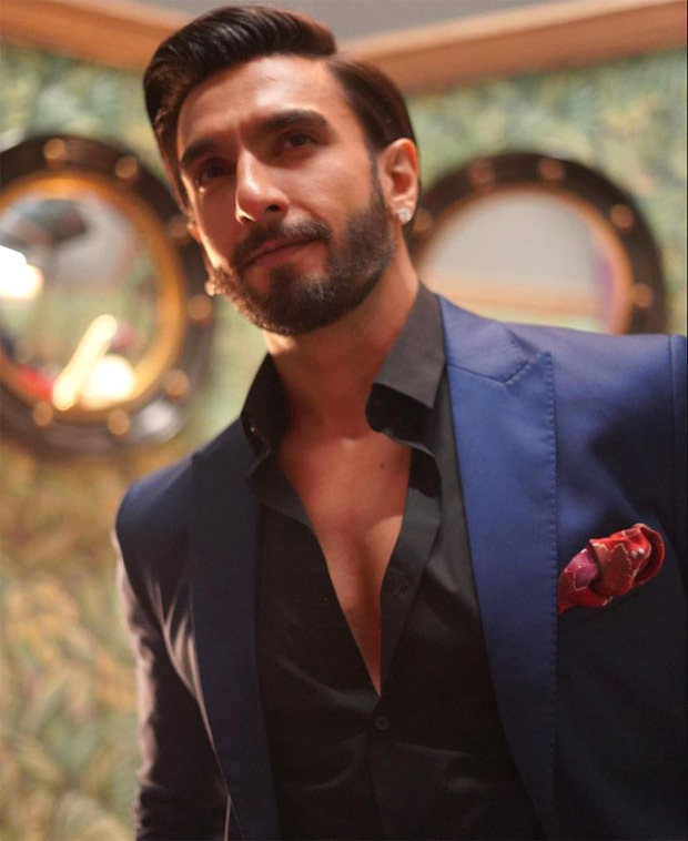 Ranveer Singh looks dapper in a crisp royal blue suit; Arjun Kapoor calls  him 'Cleavage King' : Bollywood News - Bollywood Hungama