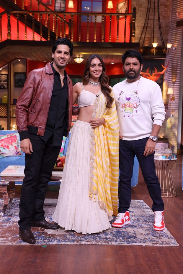 Sidharth Malhotra and Kiara Advani celebrates success of Shershaah on The Kapil Sharma Show