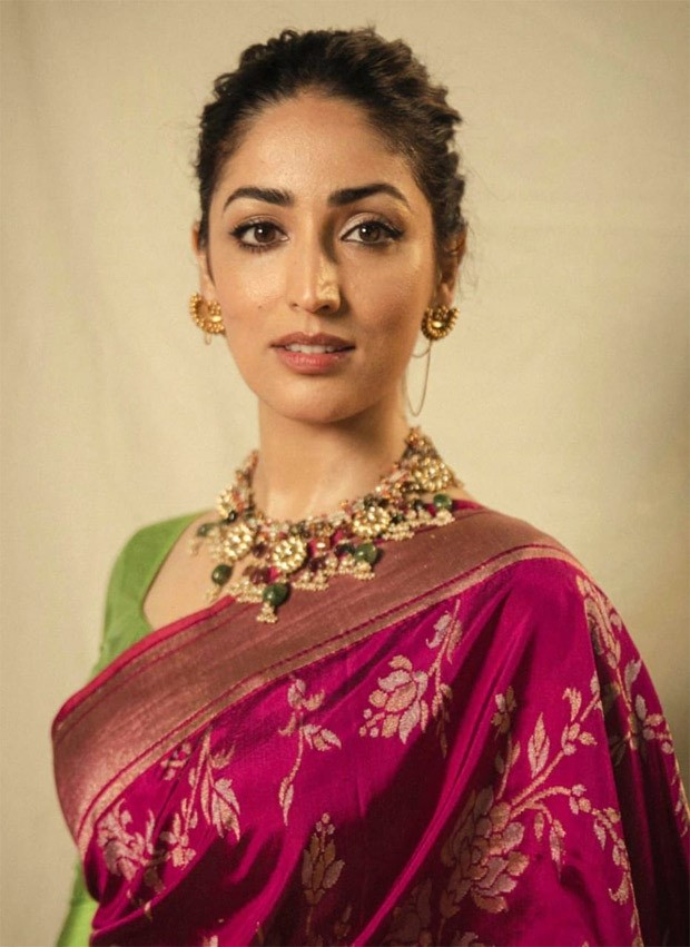 Yami Gautam makes a gorgeous appearance in a beautiful Benarasi saree worth  Rs. 1.6 lakh 1 : Bollywood News - Bollywood Hungama