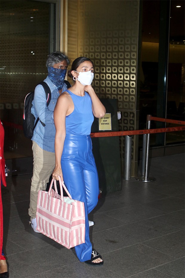 Alia Bhatt strutted at the airport donning a monochrome outfit