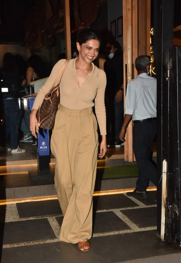 Deepika Padukone rocks the monotone nude palette along with a