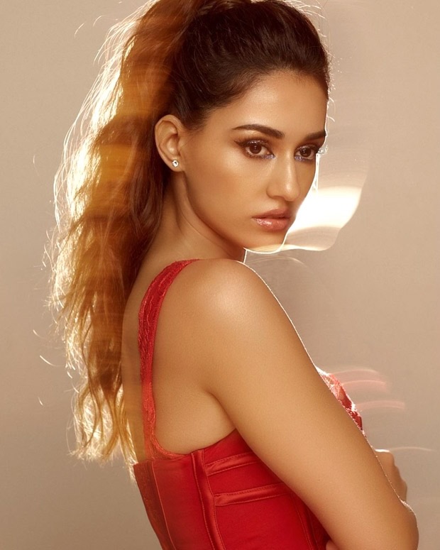 Disha Patani Ki Rex Porn - Disha Patani turns up the heat in lace corset red top and nude glam :  Bollywood News - Bollywood Hungama