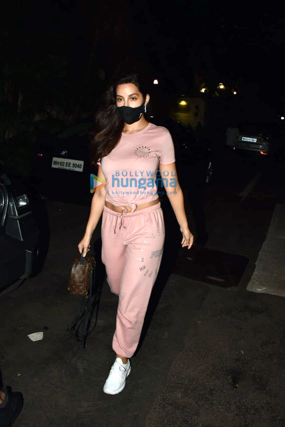 Photos: Nora Fatehi snapped at a clinic in Bandra