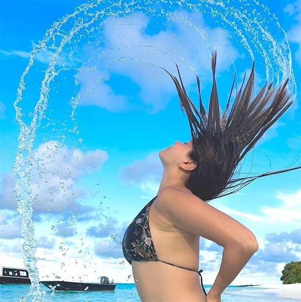 Rubina Dilaik takes the internet by storm with her bikini photo on the beaches of Maldives