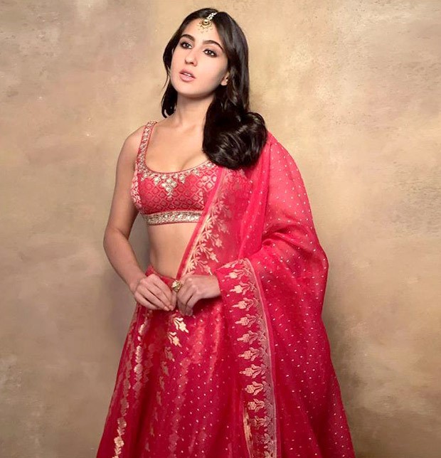 Sara Ali Khan looks bespoke in a red 