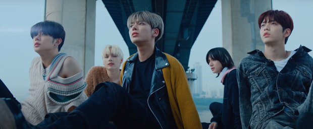 TXT transport to the magic island in fantastical music video for 'Frost' from studio album The Chaos Chapter: FREEZE