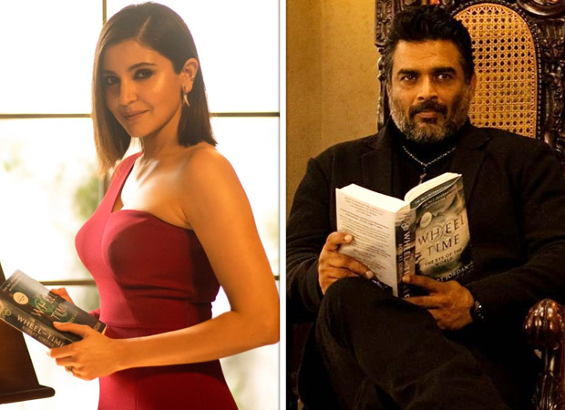 Anushka Sharma and R Madhavan strike a pose of The Wheel of Time novel