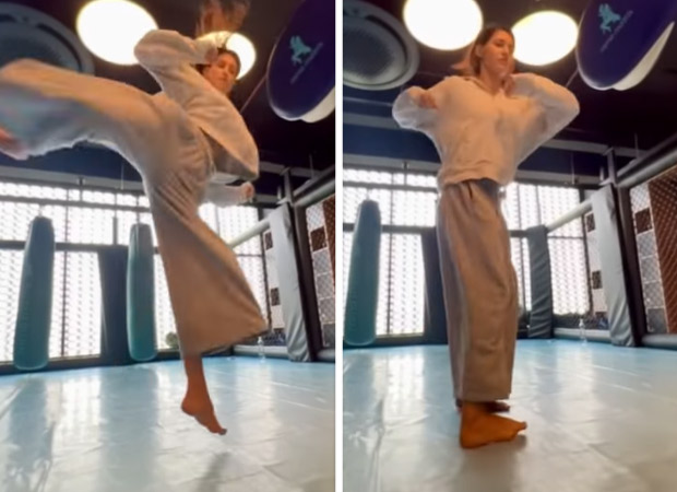 Disha Patani shares a video of her practicing a cheat 900 kick with perfection, watch