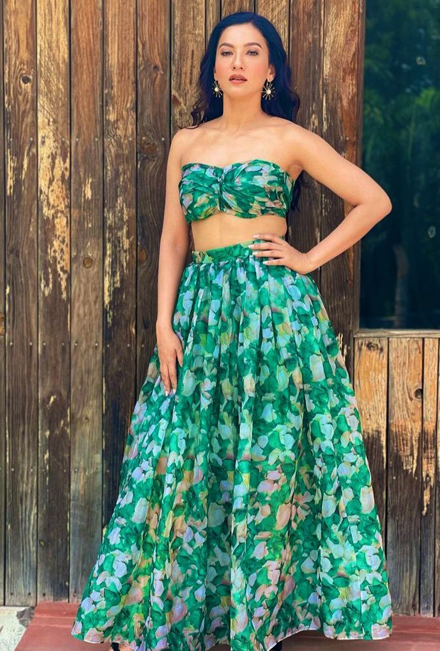 Gauahar Khan looks resplendent in a tropical printed set Gauahar Khan looks resplendent in a tropical printed set